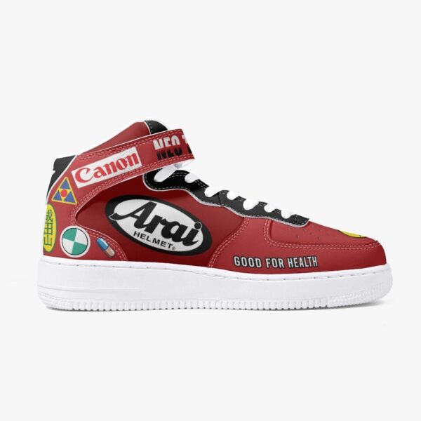 Akira Kaneda Bike Decals Kamikaze High Top Shoes