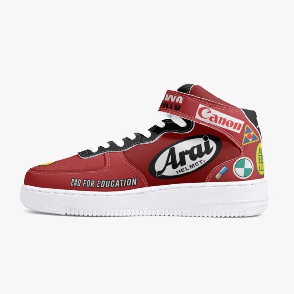 Akira Kaneda Bike Decals Kamikaze High Top Shoes