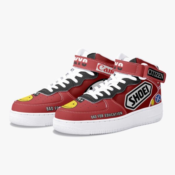 Akira Kaneda Bike Decals Kamikaze High Top Shoes