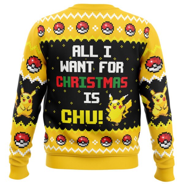 All I Want Picachu Pokemon Ugly Christmas Sweater