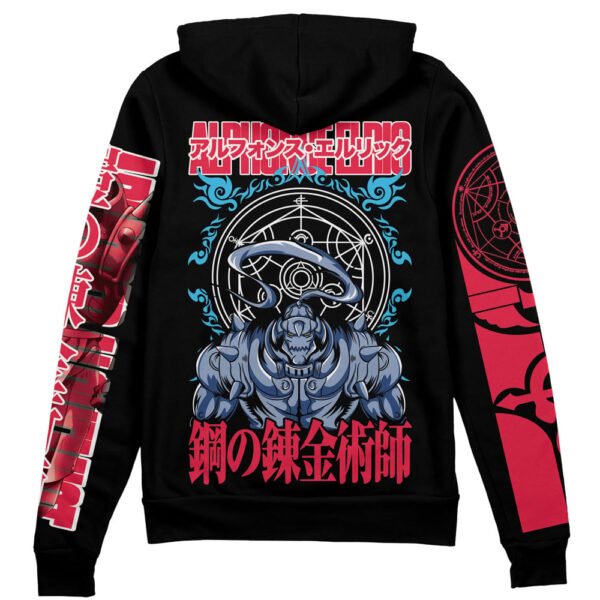 Alphonse Elric Fullmetal Alchemist Streetwear Zip Hoodie Jacket