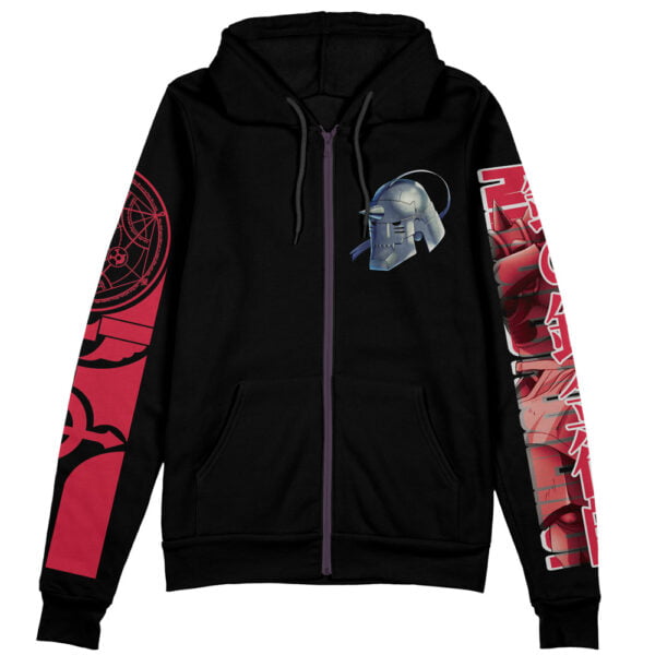 Alphonse Elric Fullmetal Alchemist Streetwear Zip Hoodie Jacket