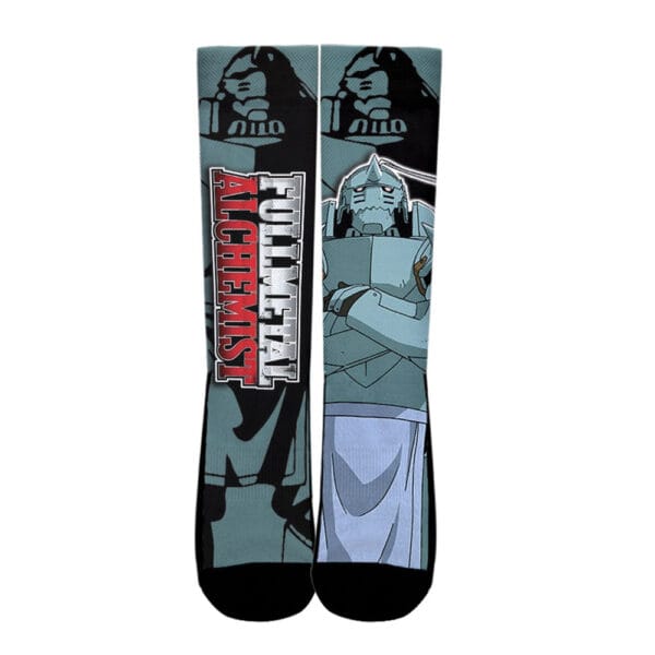 Alphonse Elric Socks Fullmetal Alchemist Custom Anime Socks Manga Style