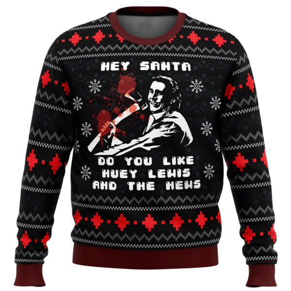 American Santa American Psycho Ugly Christmas Sweater