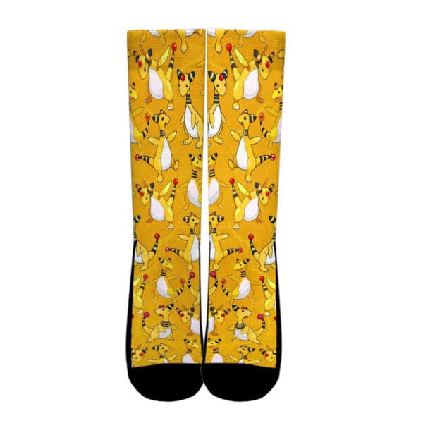 Ampharos Socks Costume Pokemon Anime Socks Pattern