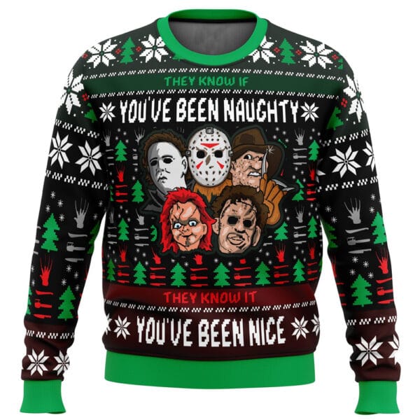 An Ugly Slasher Horror Movie Ugly Christmas Sweater