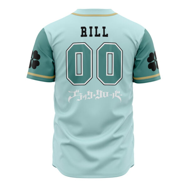 Aqua Deers Black Clover Baseball Jersey