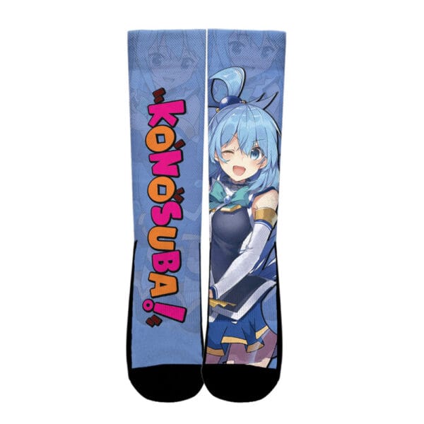 Anime Aqua Socks Konosuba Custom Anime Socks