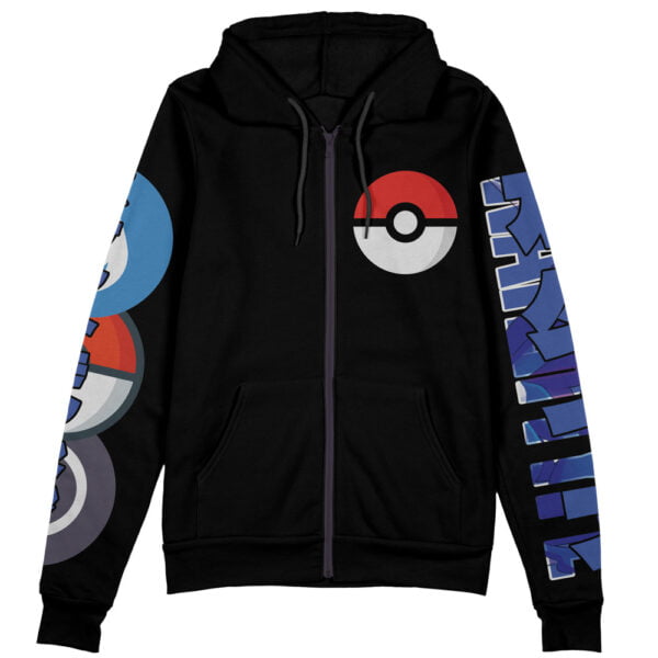 Ash Greninja Pokemon Streetwear Zip Hoodie Jacket