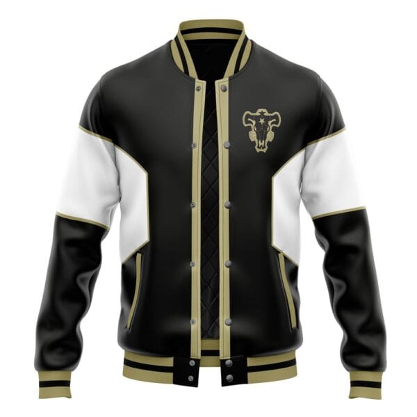 Asta Black Bulls Black Clover Varsity Jacket