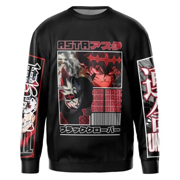 Anime Asta Black Clover Streetwear Sweatshirt