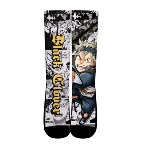 Anime Asta Socks Black Clover Custom Anime Socks Manga Style