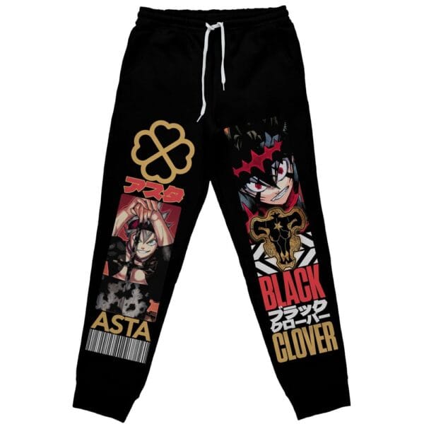 Asta V2 Black Clover Streetwear Sweatpants