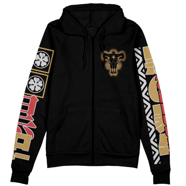 Asta V2 Black Clover Streetwear Zip Hoodie Jacket