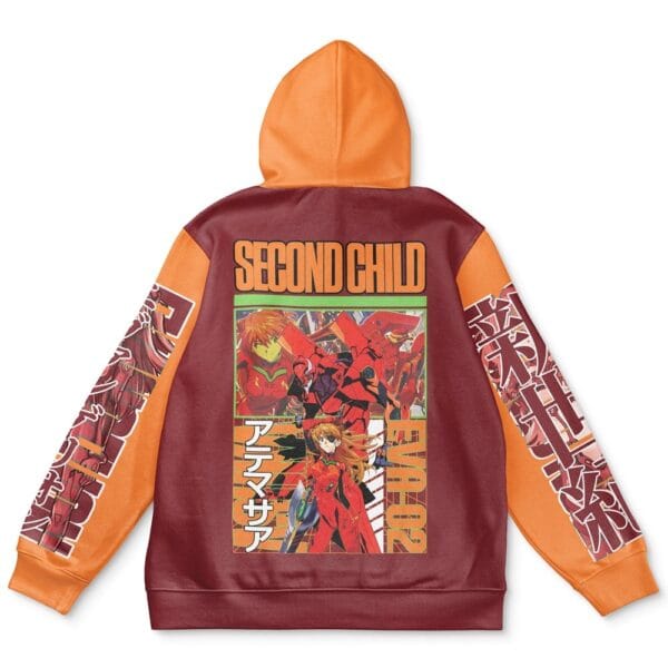 Asuka Langley Sohryu X Eva 02 Neon Genesis Evangelion Streetwear Hoodie