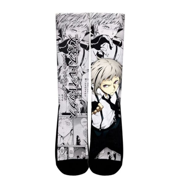 Anime Atsushi Nakajima Socks Bungo Stray Dogs Custom Anime Socks