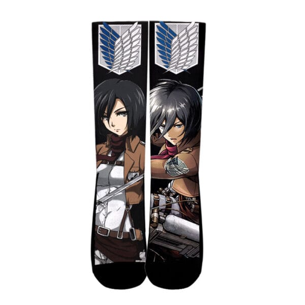 Attack On Titan Mikasa Ackerman Custom Anime Socks