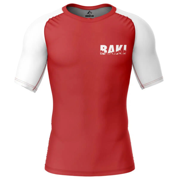 Baki The Grappler Short Sleeve Rash Guard Compression Shirt