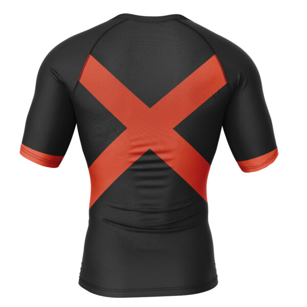 Anime Bakugo My Hero Academia Short Sleeve Rash Guard Compression Shirt