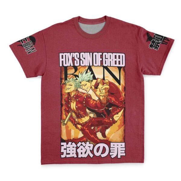 Anime Ban Seven Deadly Sins Streetwear Tshirt