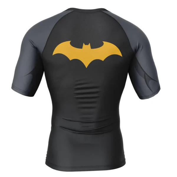 Batman Dc Comics Short Sleeve Rash Guard Compression Shirt