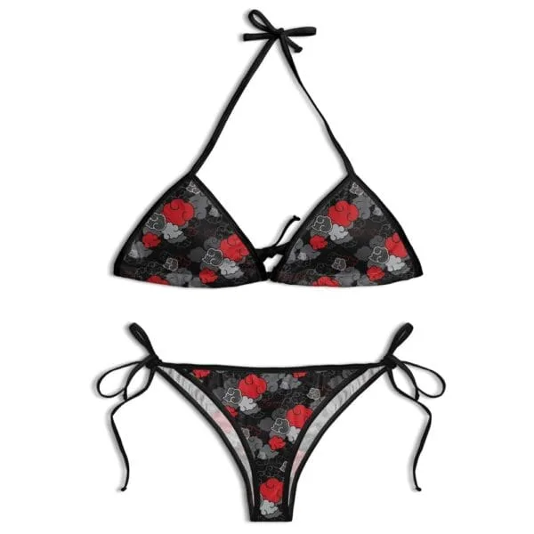 Anime Black Aloha Akatsuki String Bikini For Women
