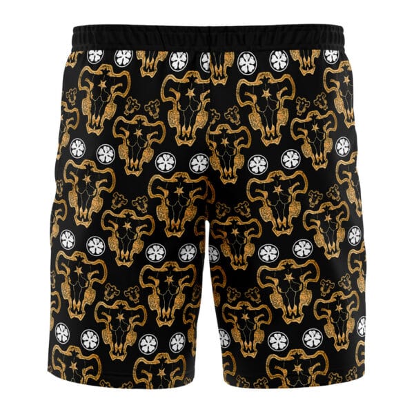 Anime Black Bulls Black Clover Board Shorts Swim Trunks