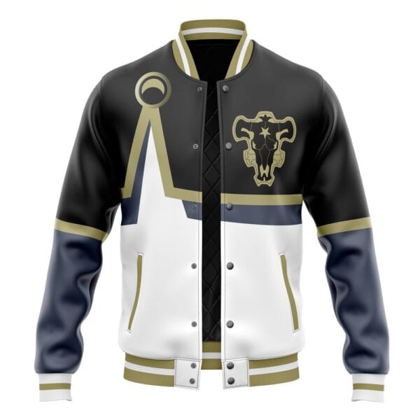 Anime Black Bulls Black Clover Varsity Jacket 2