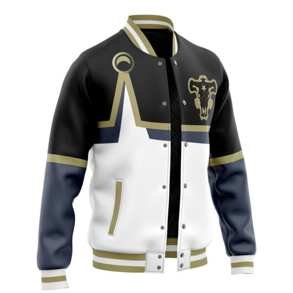 Anime Black Bulls Black Clover Varsity Jacket