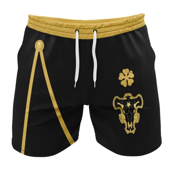 Black Bulls V2 Black Clover Gym Shorts