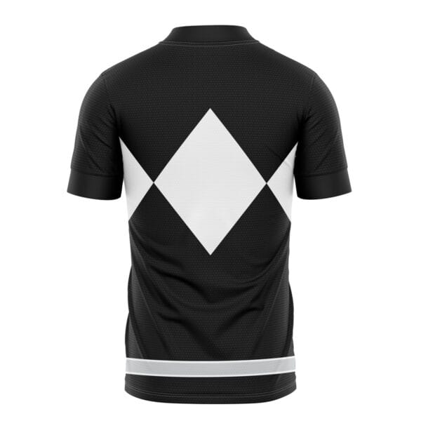 Black Ranger Mighty Morphin Power Rangers Soccer Jersey