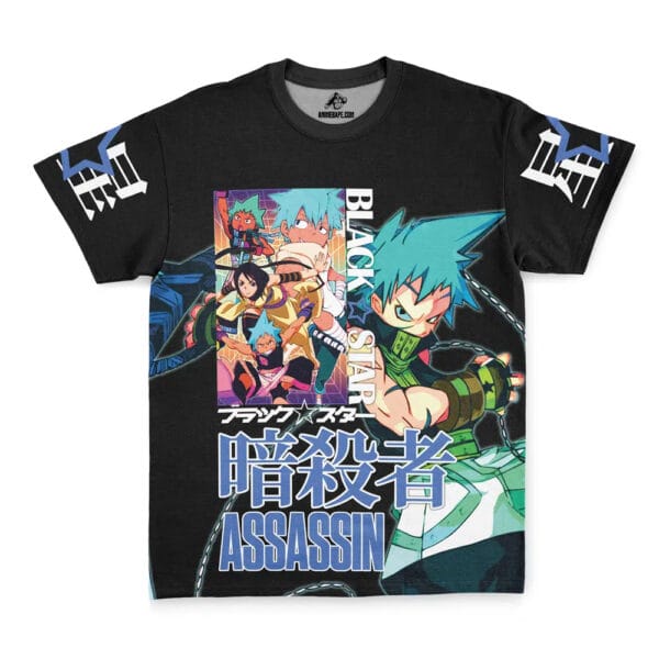 Anime Black Star Soul Eater Streetwear T Shirt