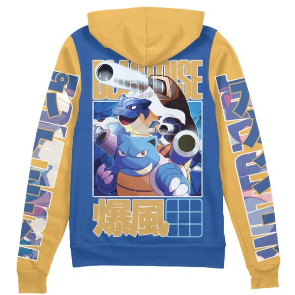 Blastoise Pokemon Streetwear Zip Hoodie Jacket