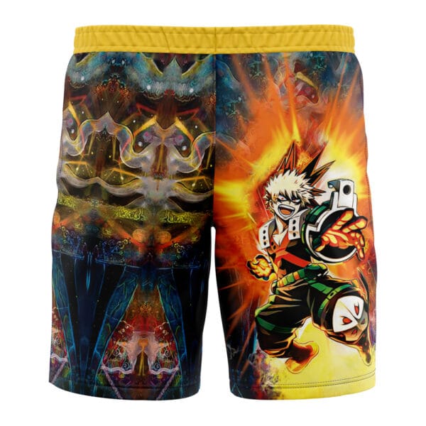 Anime Blazing Bakugo My Hero Academia Board Shorts Swim Trunks