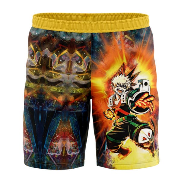 Anime Blazing Bakugo My Hero Academia Board Shorts Swim Trunks