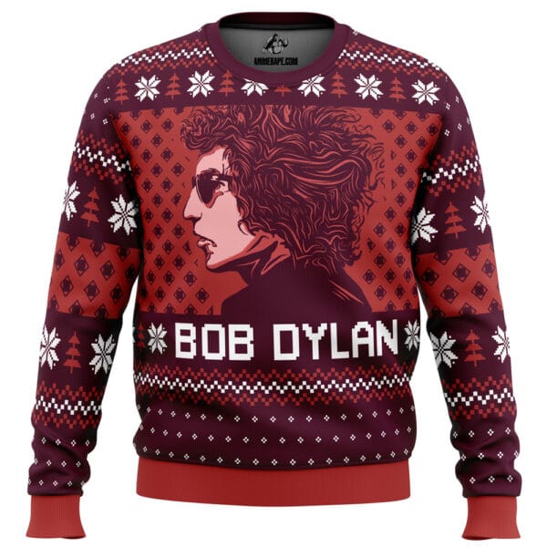 Blood On The Tracks Bob Dylan Ugly Christmas Sweater