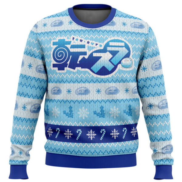 Anime Blue Christmas That Time I Got Reincarnated As A Slime Christmas Sweater