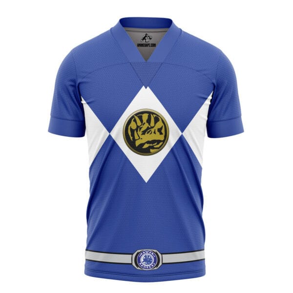 Blue Ranger Mighty Morphin Power Rangers Soccer Jersey