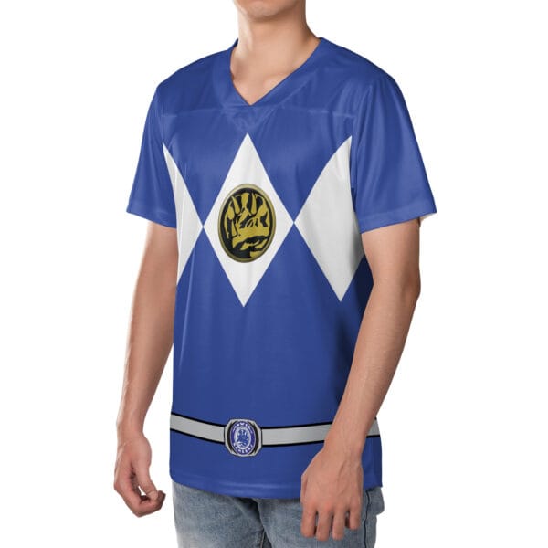 Blue Ranger Mighty Morphin Power Rangers Soccer Jersey