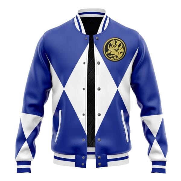 Blue Ranger Mighty Morphin Power Rangers Varsity Jacket