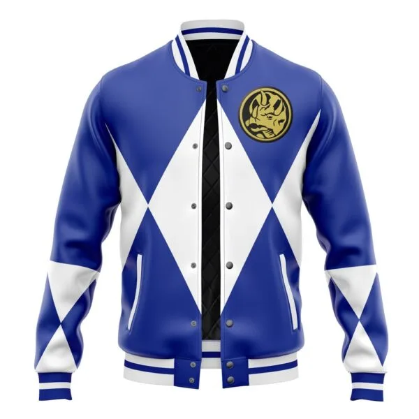 Blue Ranger Mighty Morphin Power Rangers Varsity Jacket