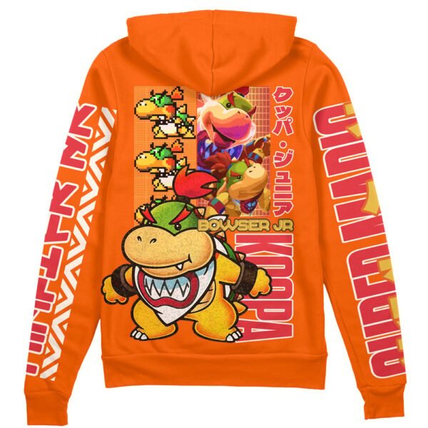 Bowser Jr Super Mario Streetwear Zip Hoodie Jacket