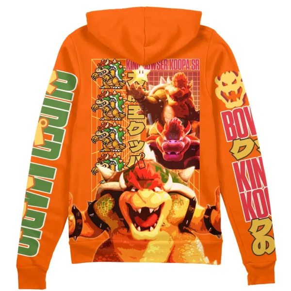 Bowser Super Mario Streetwear Zip Hoodie Jacket