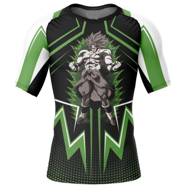 Broly Dragon Ball Z Short Sleeve Rash Guard Compression Shirt