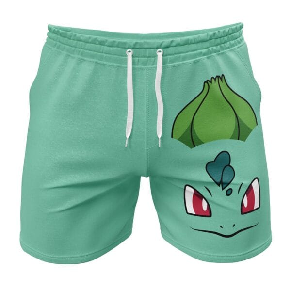 Bulbasaur Face Pokemon Gym Shorts