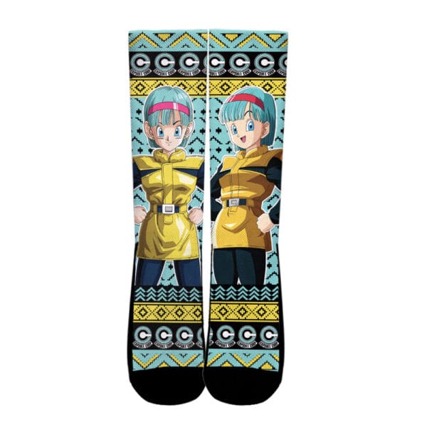 Bulma Socks Dragon Ball Custom Ugly Christmas Anime Socks