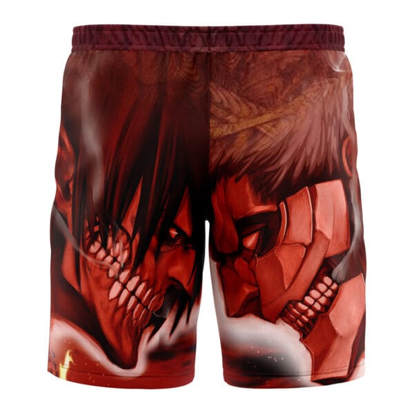 Anime Burning Attack On Titan Board Shorts Swim Trunks