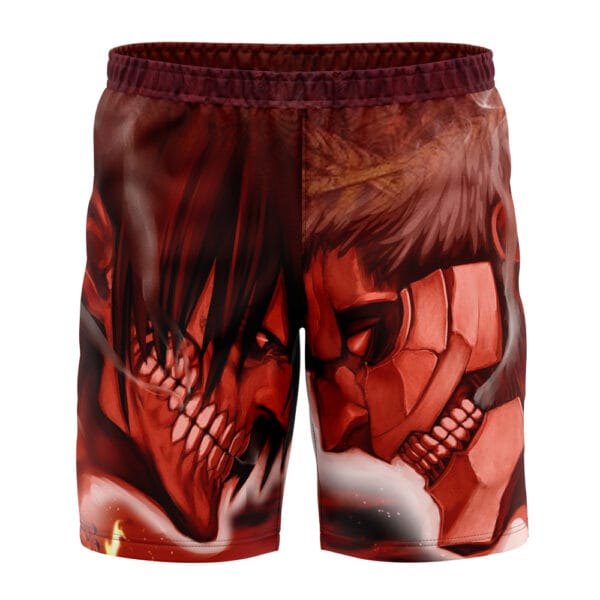 Anime Burning Attack On Titan Board Shorts Swim Trunks