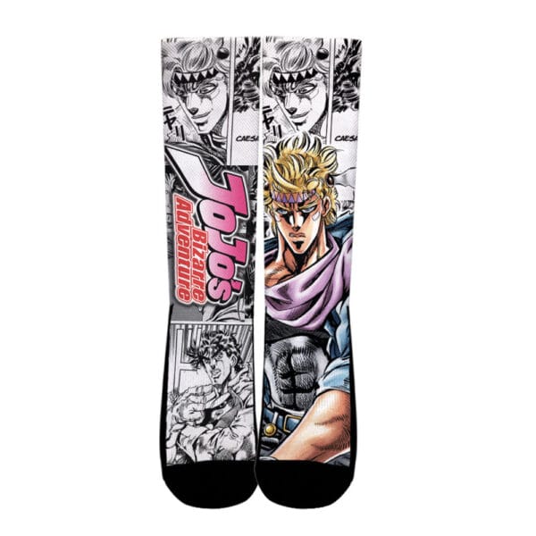 Anime Caesar Anthonio Zeppeli Socks Jojos Bizarre Adventure Custom Anime Socks Anime