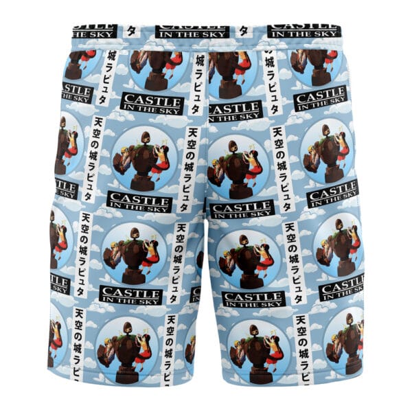 Castle In The Sky Studio Ghibli Board Shorts Swim Trunks